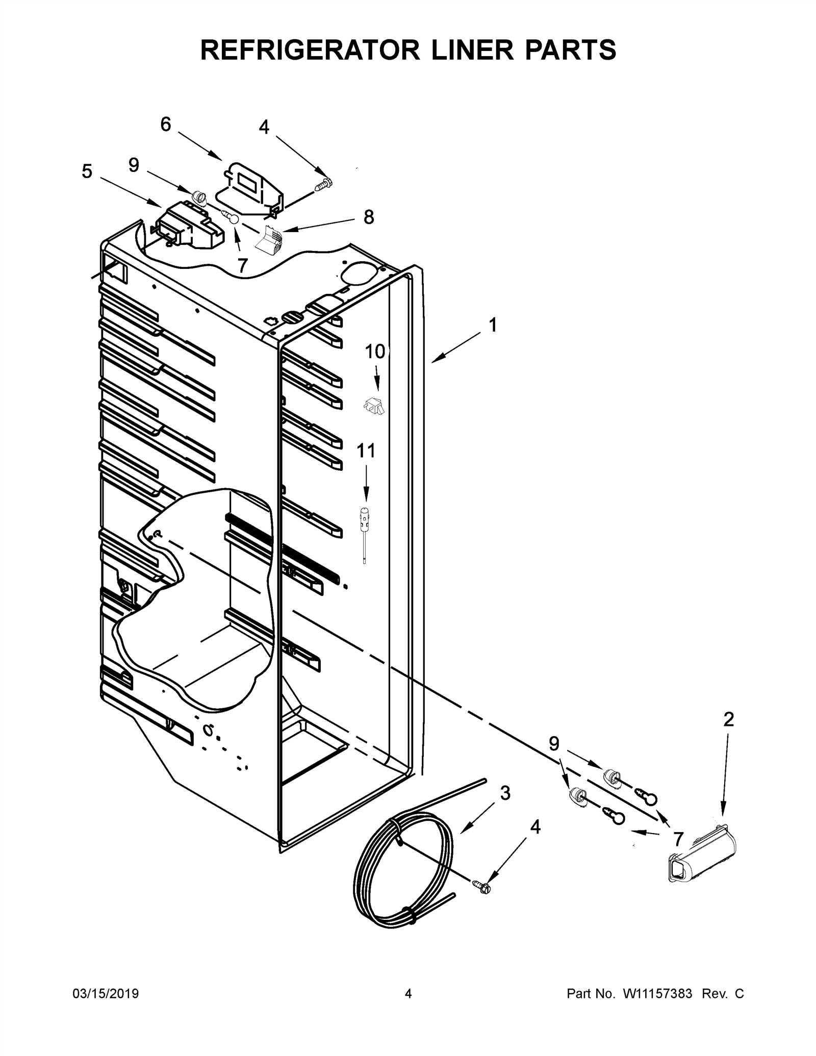 ge refrigerator parts diagram