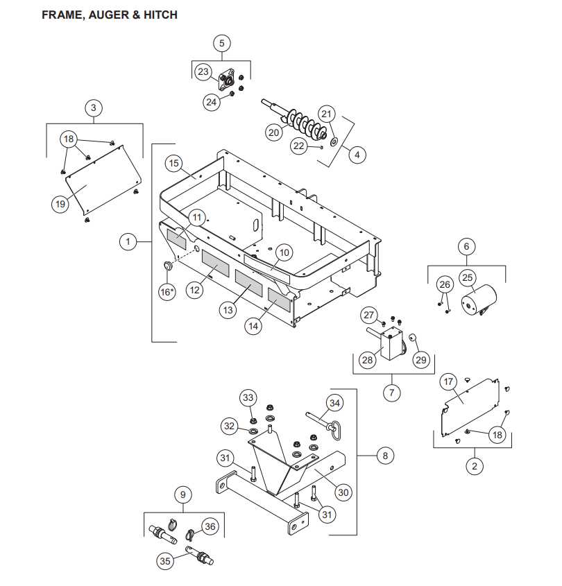 snowex salt spreader parts diagram