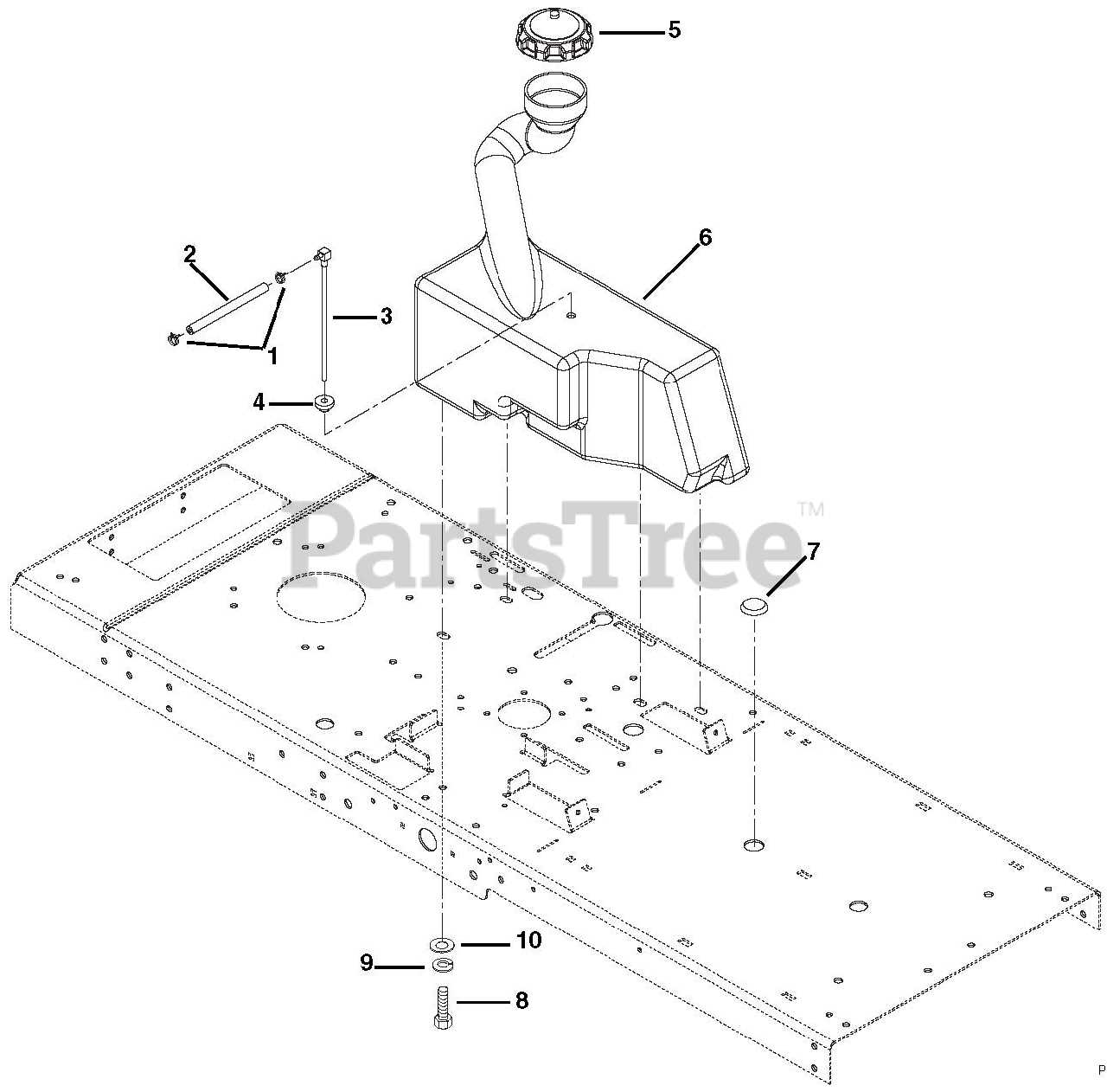 ariens 42 mower deck parts diagram