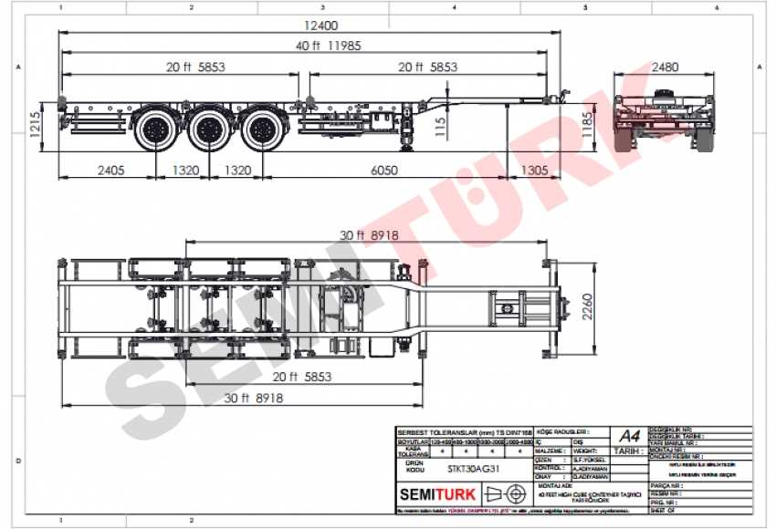 container chassis parts diagram