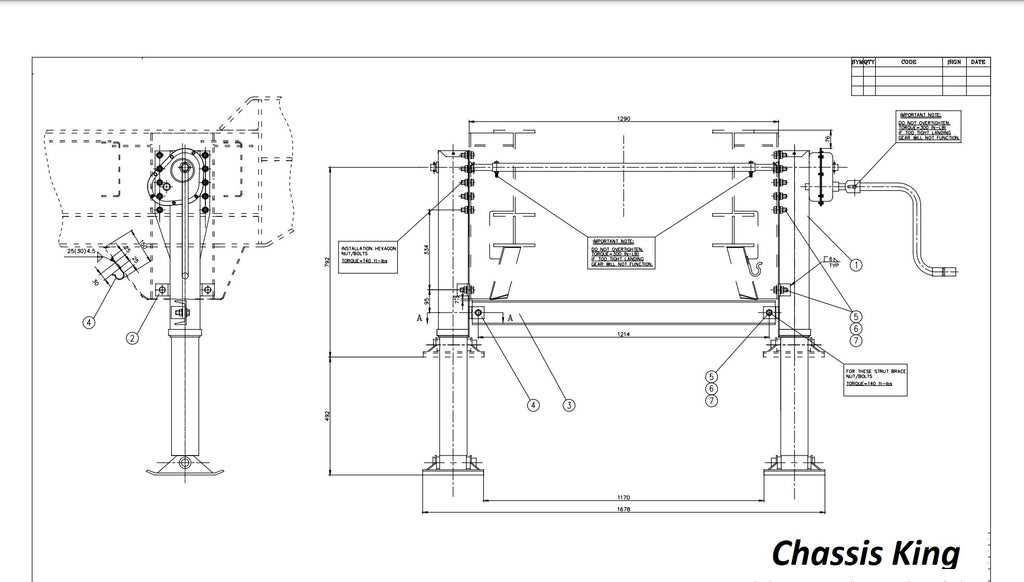 container chassis parts diagram