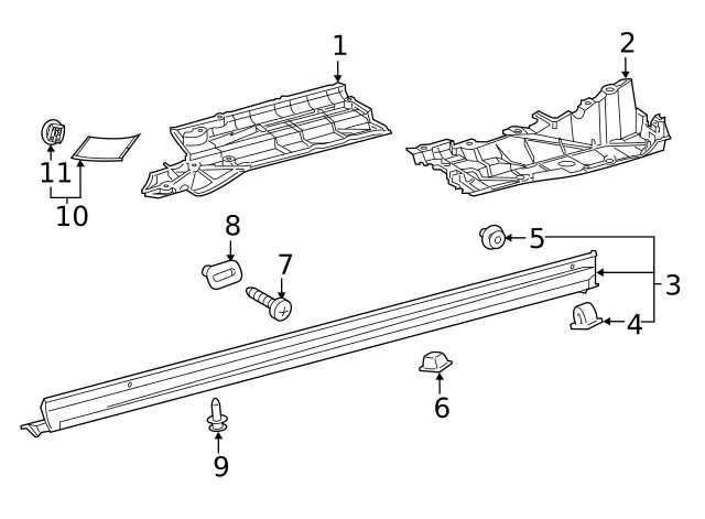 toyota camry undercarriage parts diagram