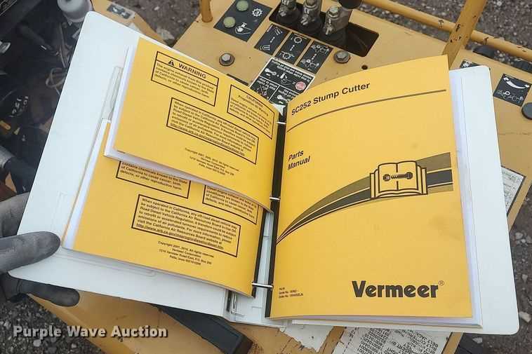 vermeer sc252 parts diagram