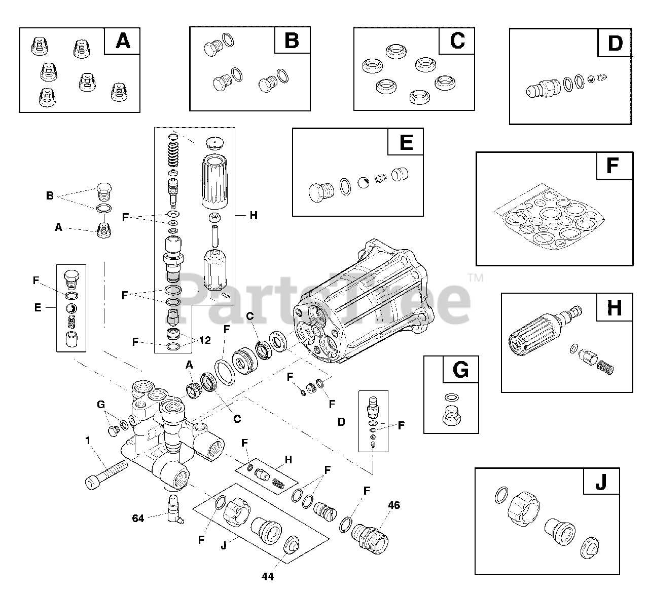 honda pressure washer parts diagram