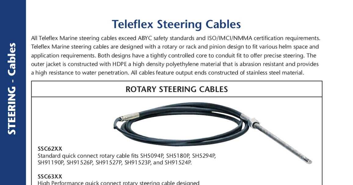 teleflex steering parts diagram