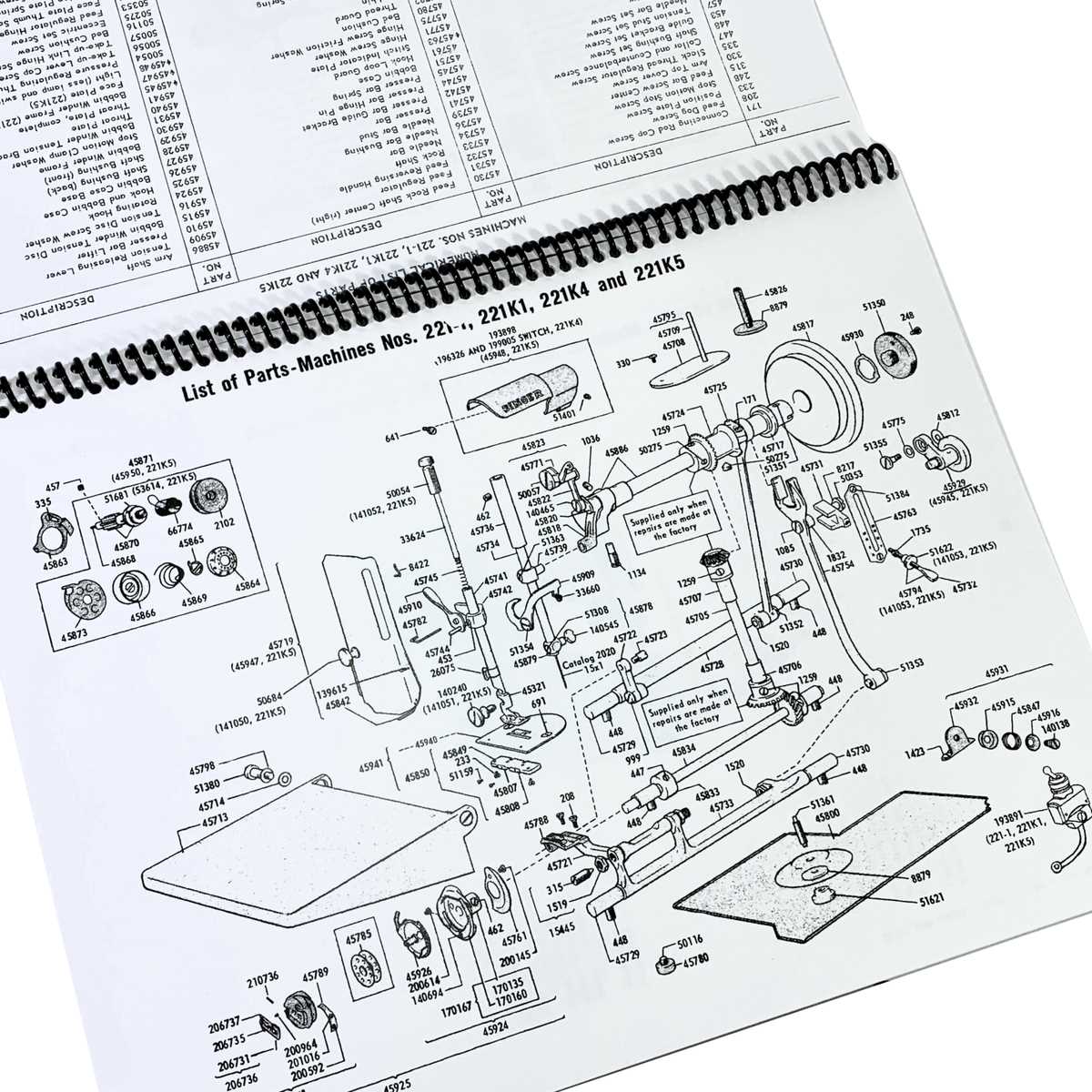 singer parts diagram