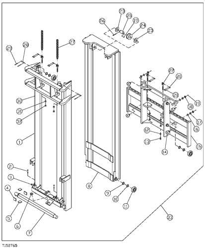 donkey forklift parts diagram