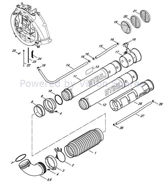 stihl br 430 parts diagram