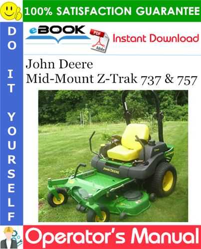 john deere ztrak 737 parts diagram