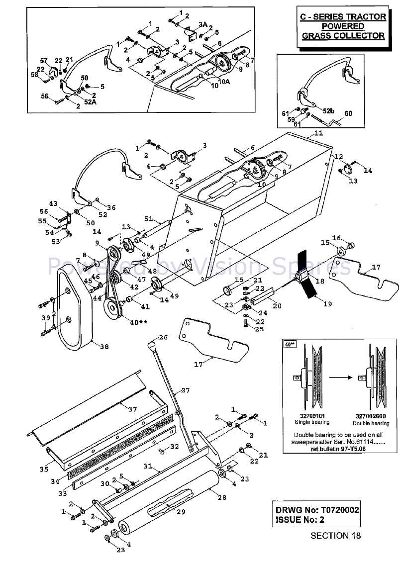 craftsman lawn sweeper parts diagram