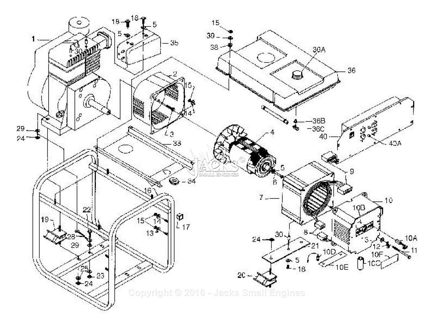 generator diagram parts