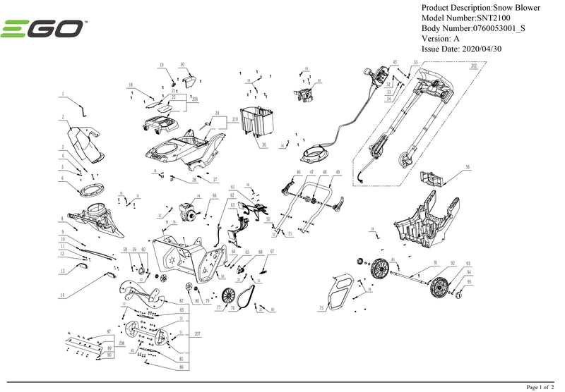 toro snow thrower parts diagram