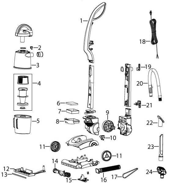 bissell powerforce compact parts diagram