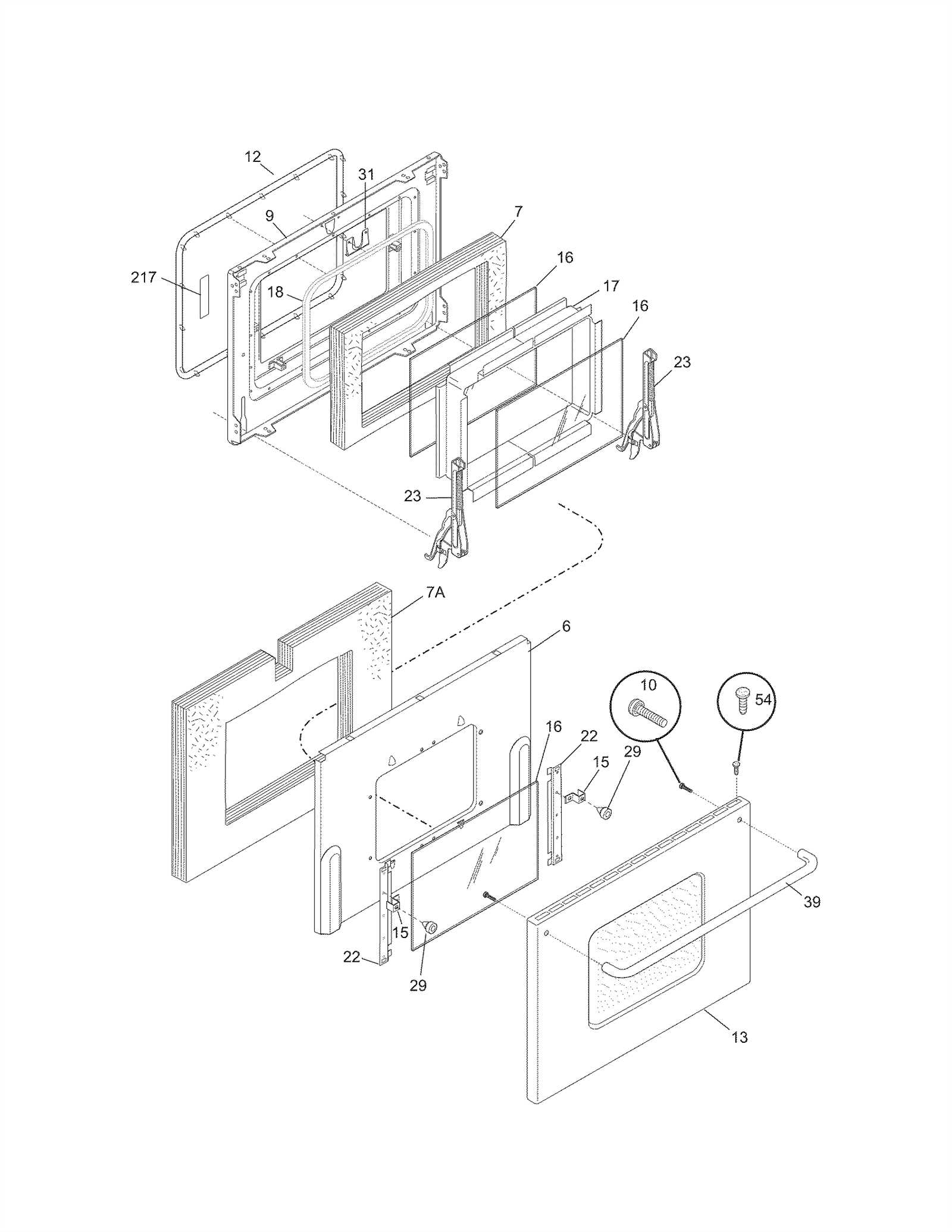 kenmore oven model 790 parts diagram