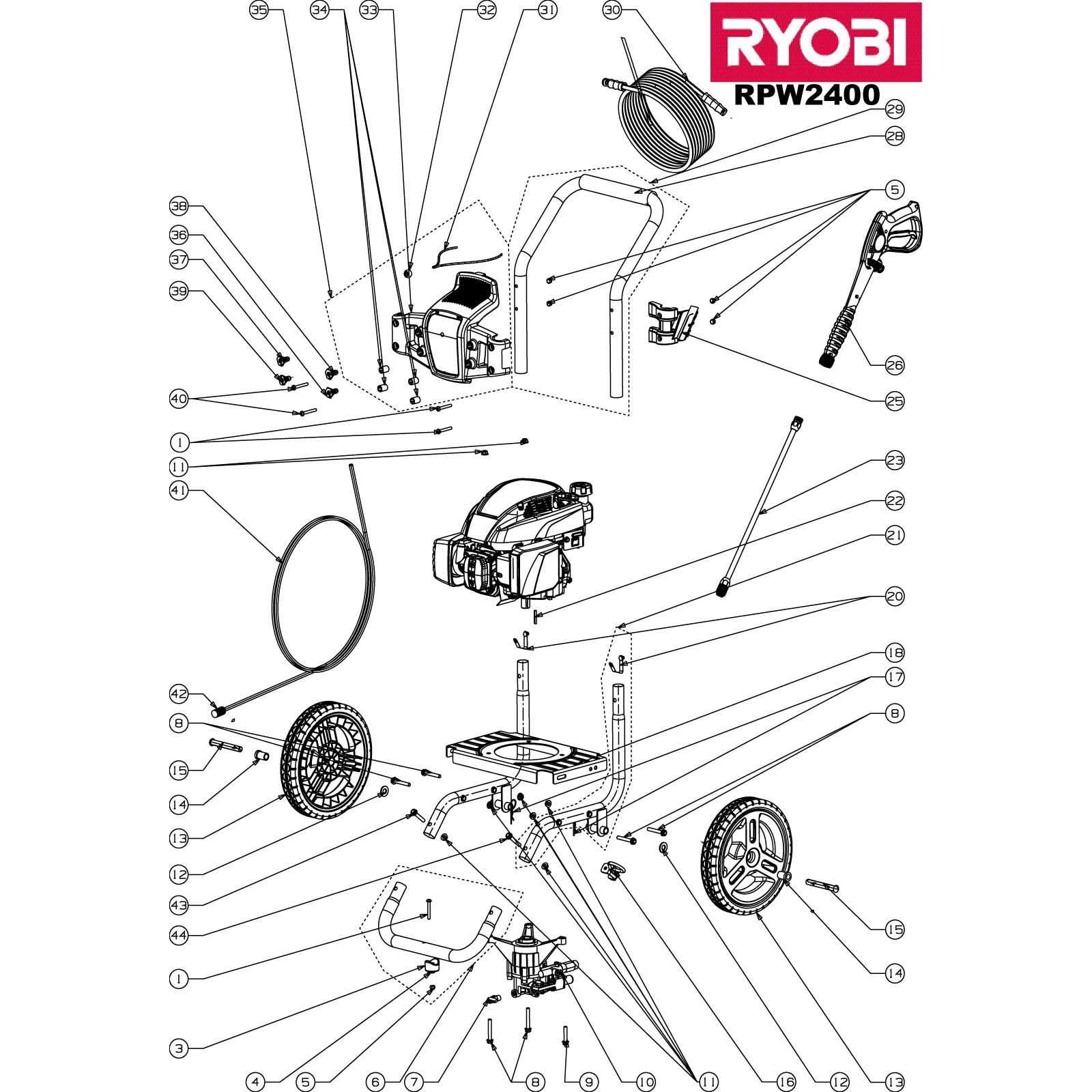 black max pressure washer parts diagram