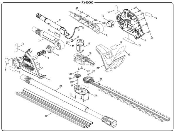 ryobi 18v trimmer parts diagram