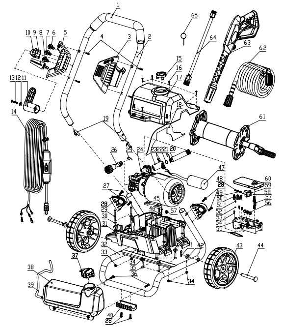 power washer parts diagram