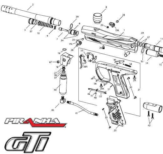 paintball gun parts diagram