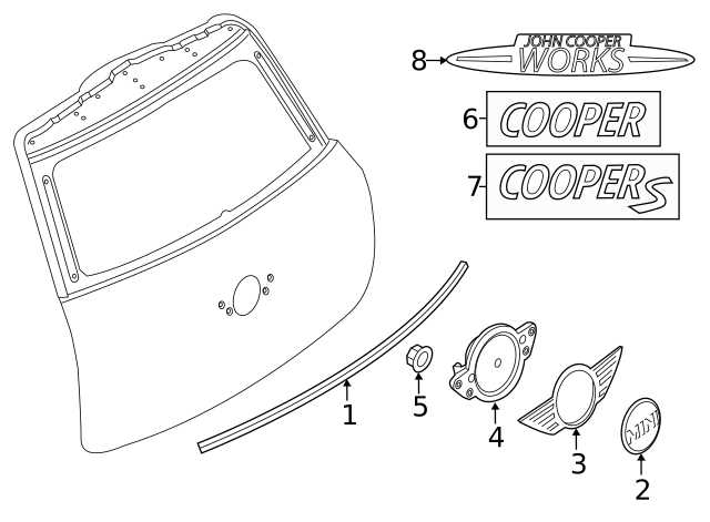 mini cooper s parts diagram