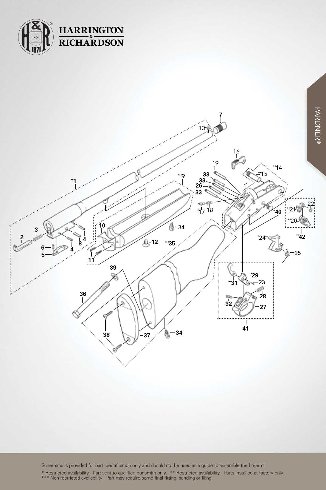 harrington and richardson parts diagram