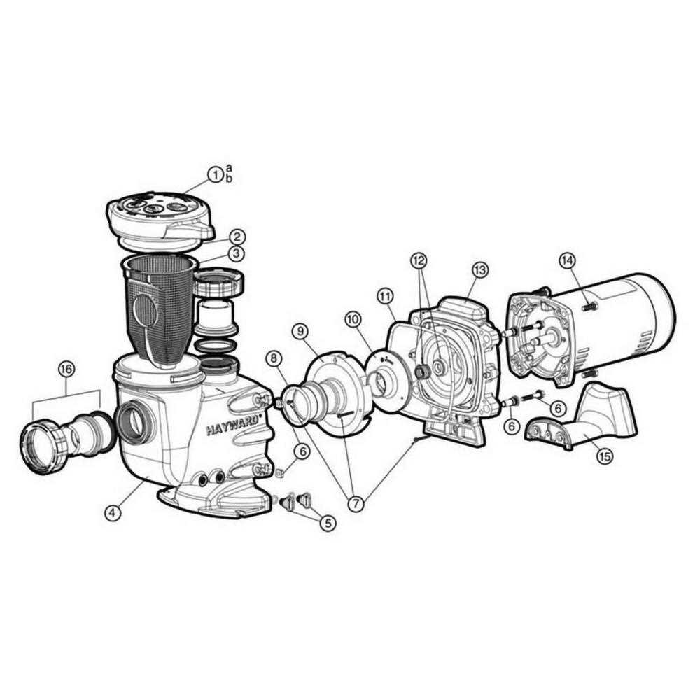 hayward northstar pump parts diagram