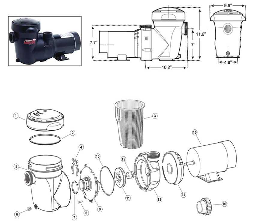 hayward pool pump motor parts diagram