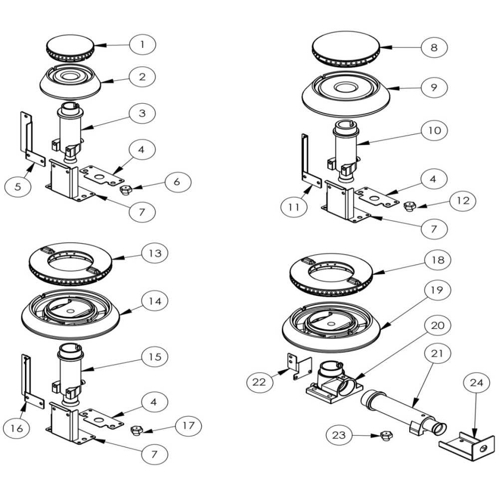 stove parts diagram