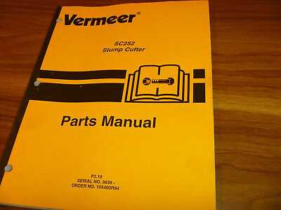 vermeer sc362 parts diagram