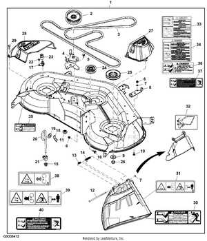 john deere 48 mower deck parts diagram