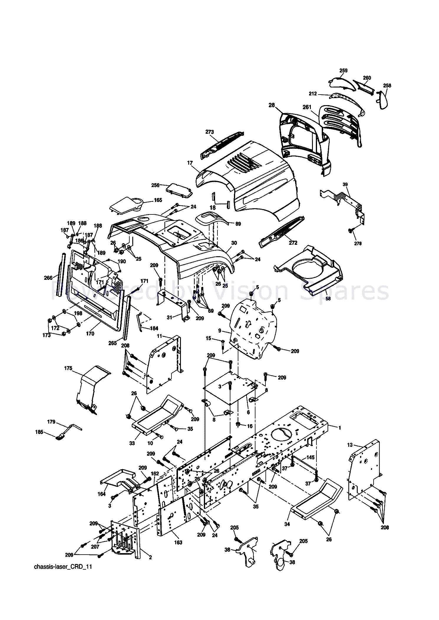 husqvarna bagger parts diagram