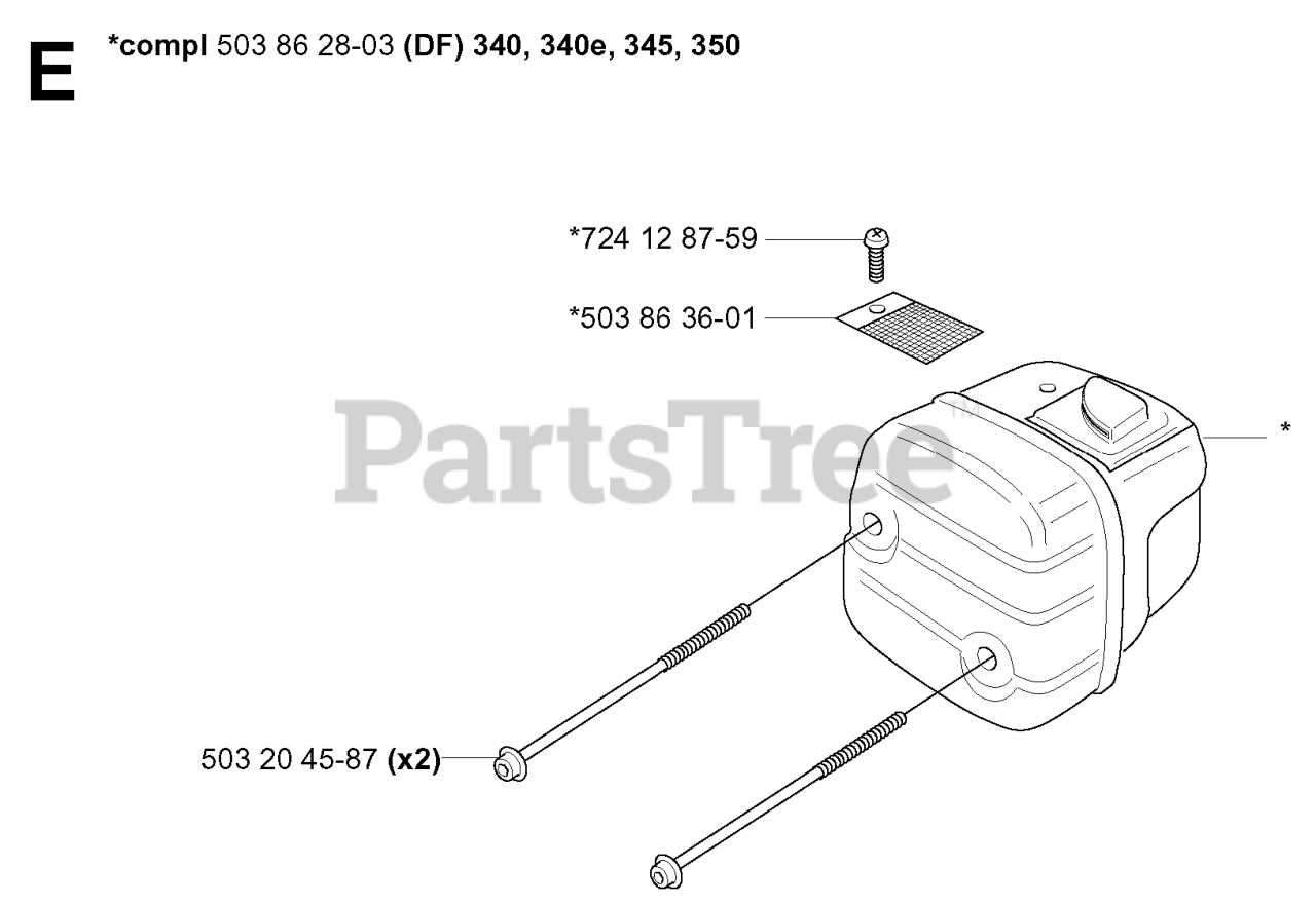 parts of a chainsaw diagram