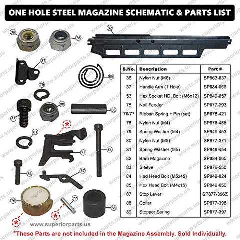 hitachi nail gun parts diagram