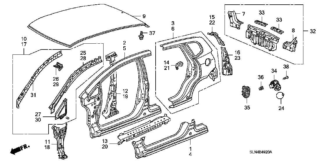 honda fit parts diagram