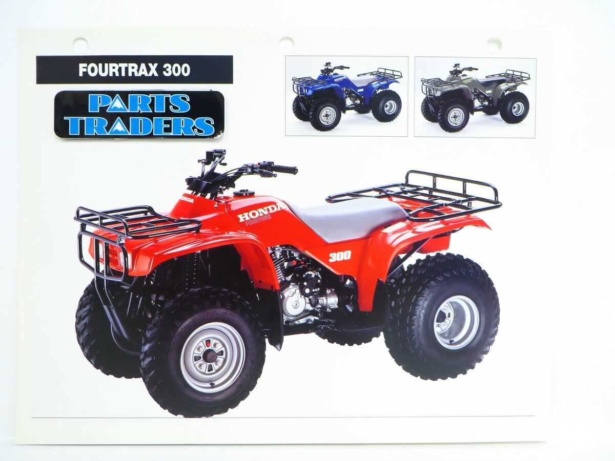 honda fourtrax 300 parts diagram