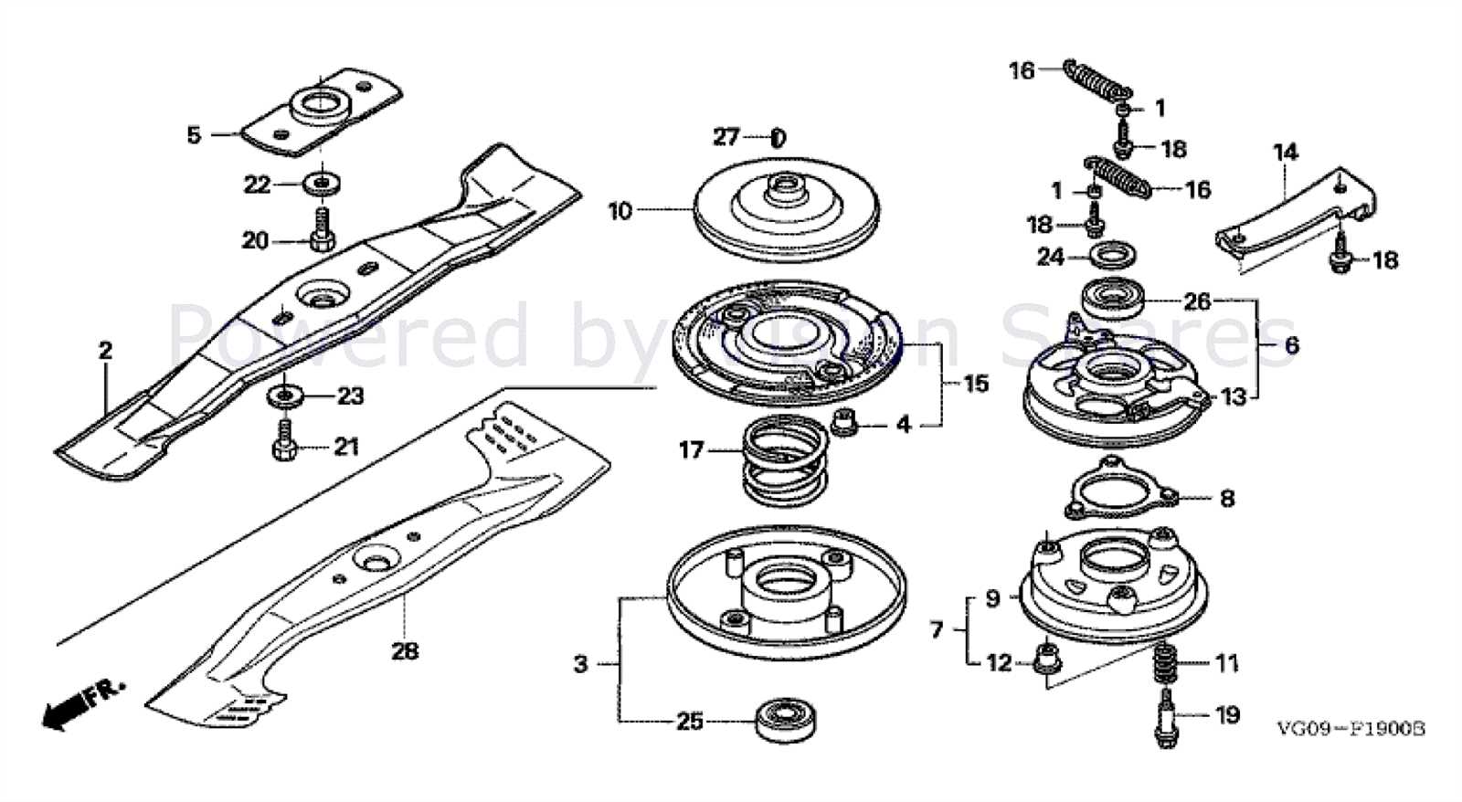 honda gxv160 parts diagram