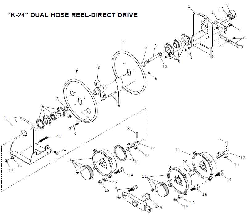 hose reel parts diagram