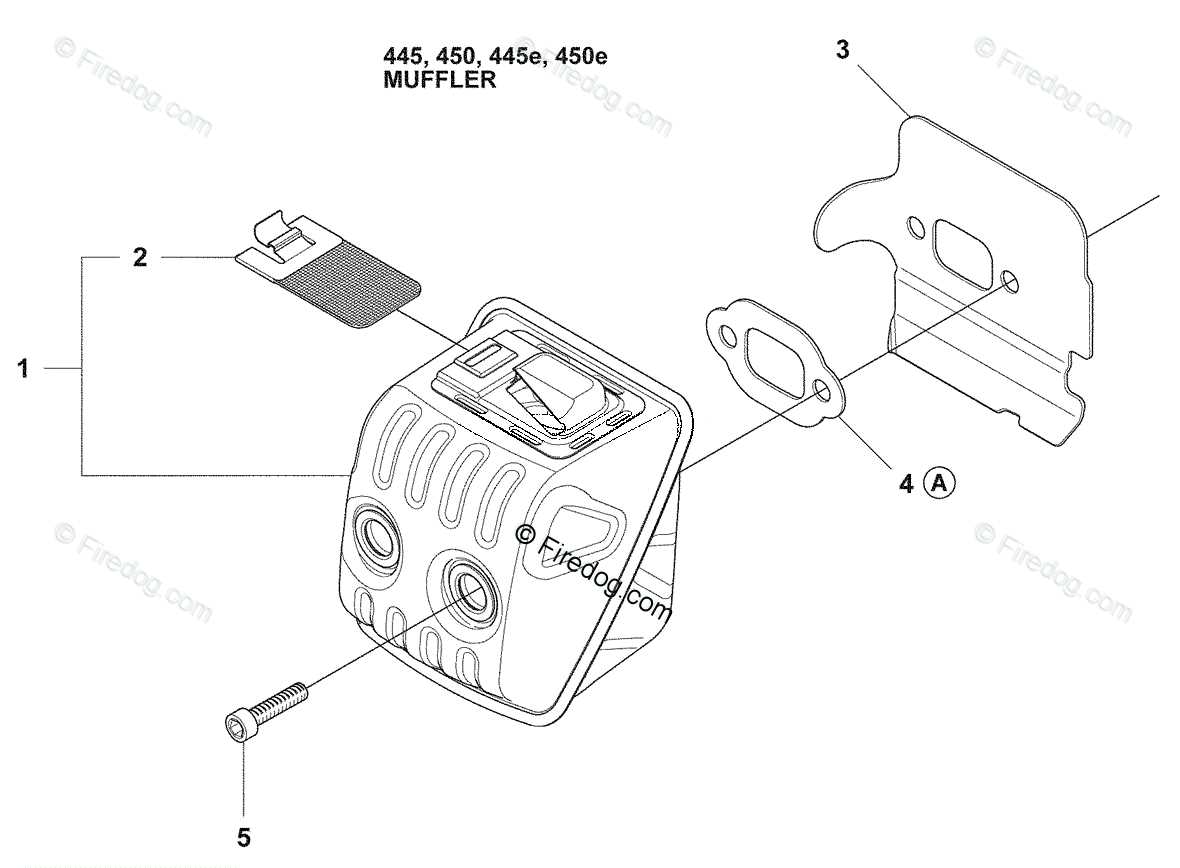 husqvarna 445 parts diagram