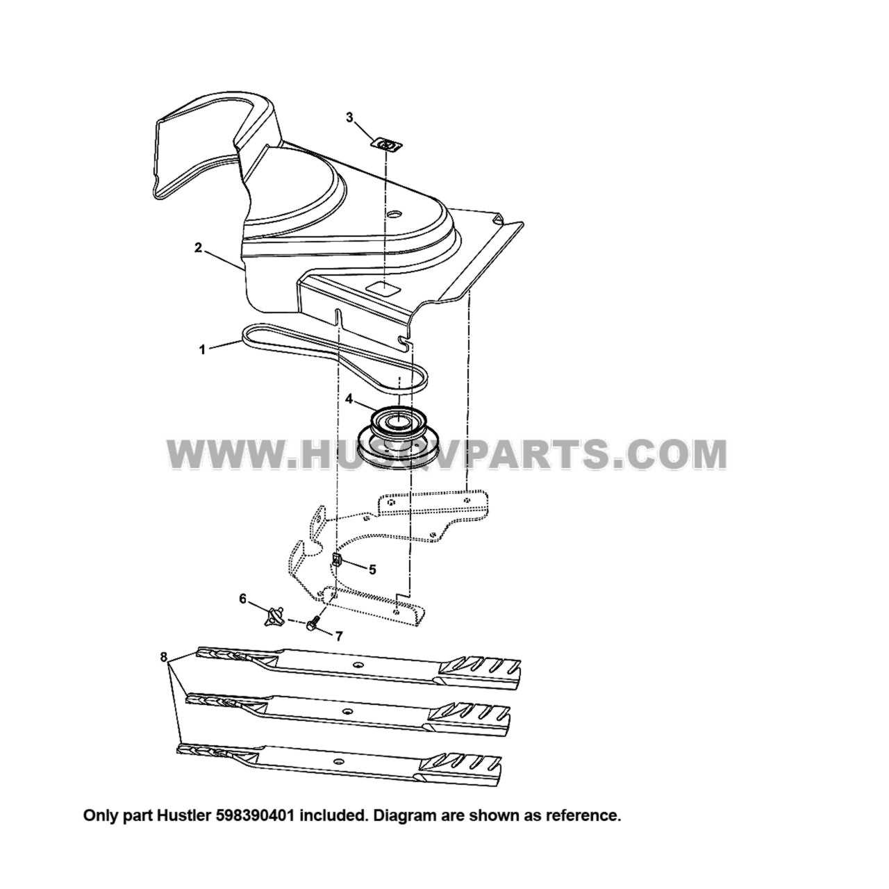 husqvarna 54 inch deck parts diagram