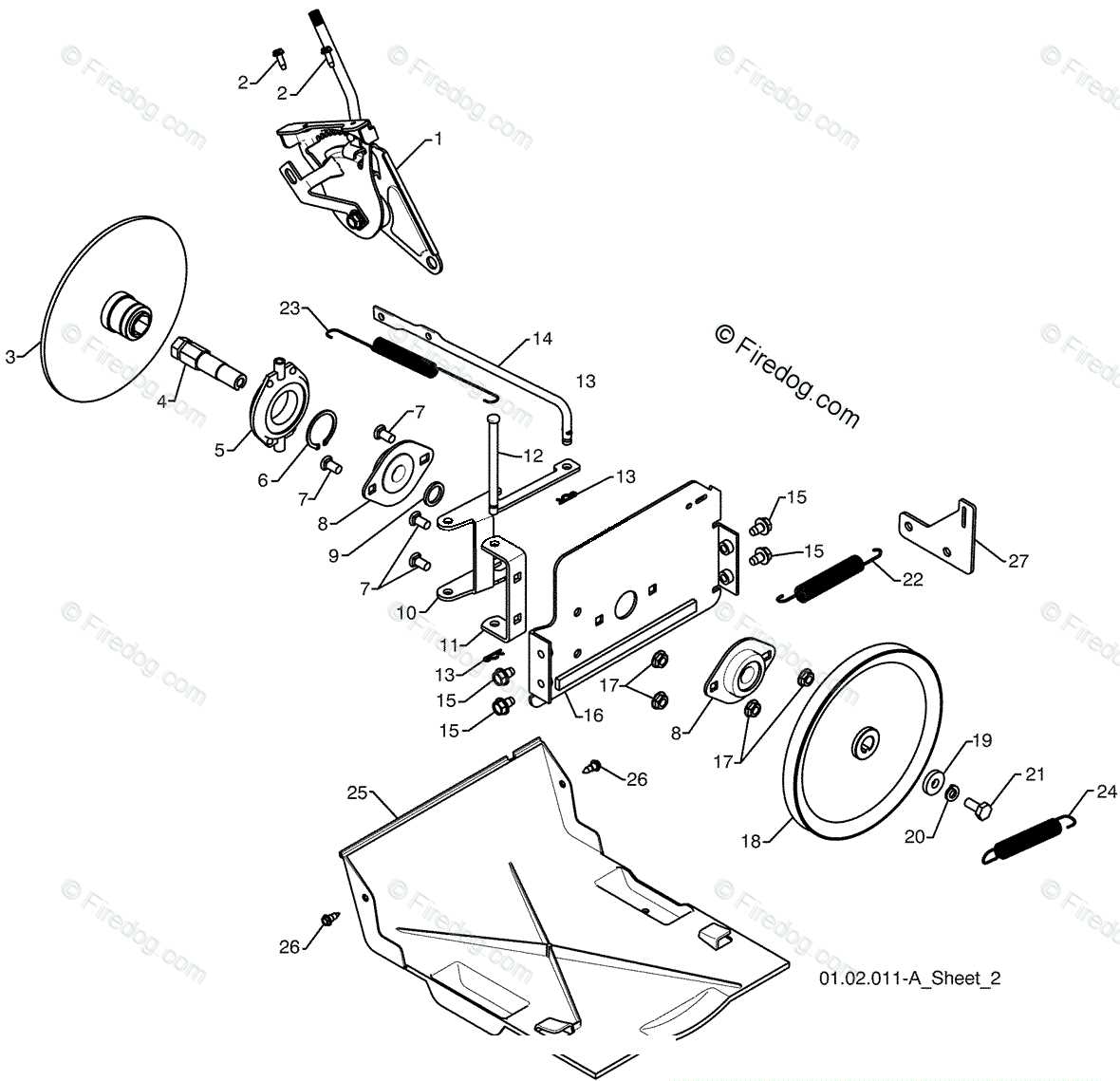 husqvarna snowblower parts diagram