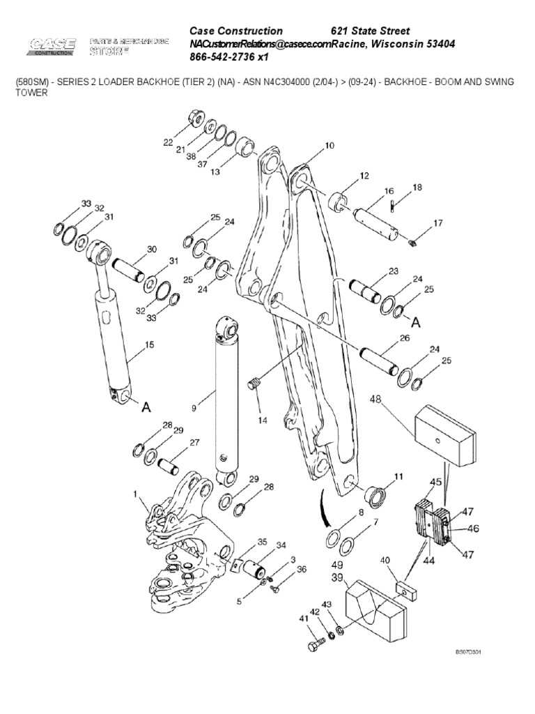 hydraulic case 580 backhoe parts diagram