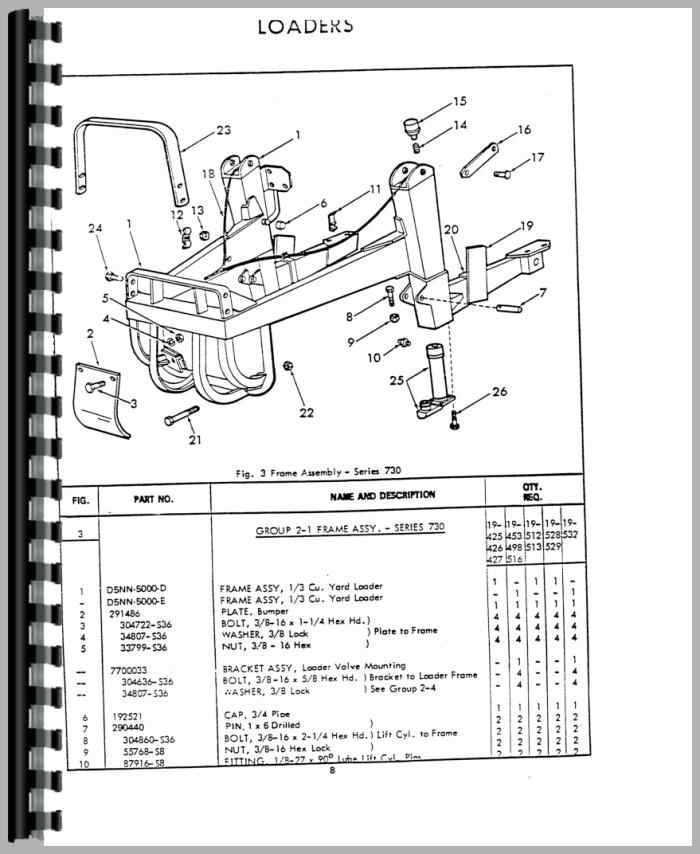 hydraulic ford tractor parts diagram