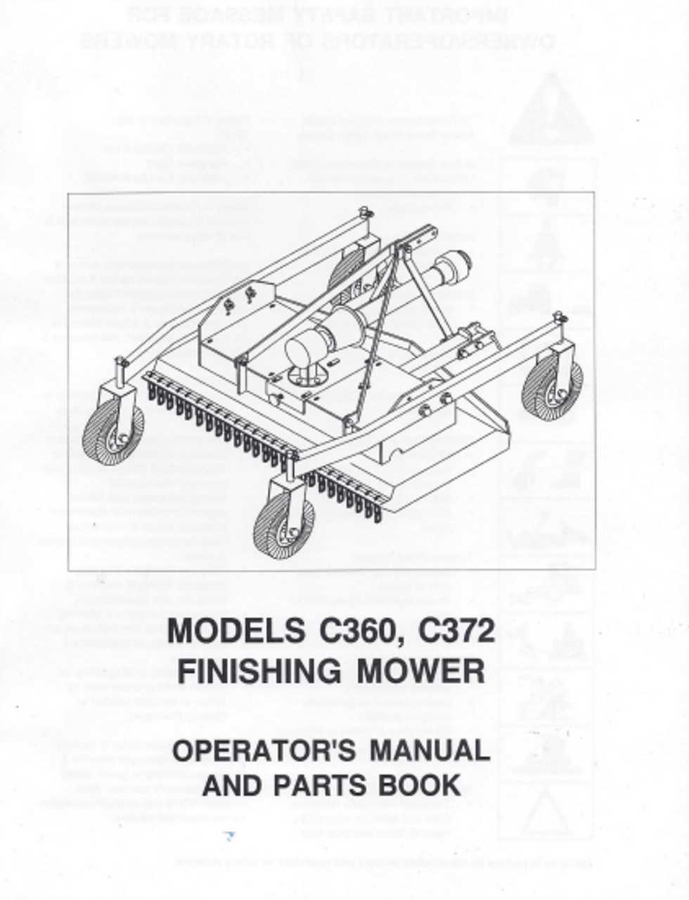 king kutter finish mower parts diagram