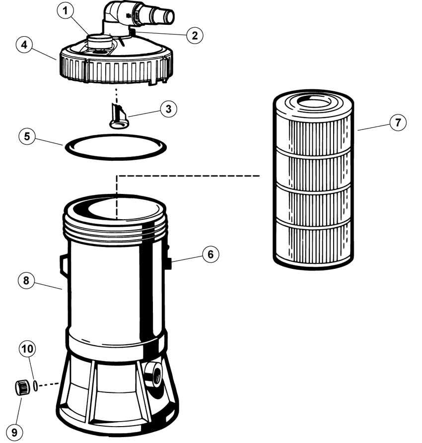 hayward pool filter parts diagram