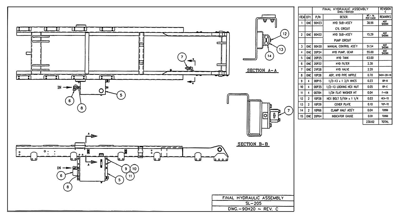 container chassis parts diagram