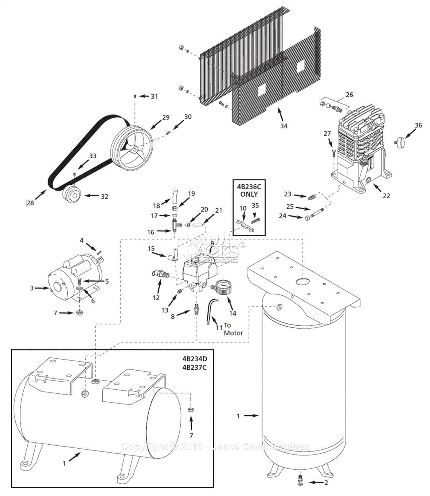 ingersoll rand compressor parts diagram