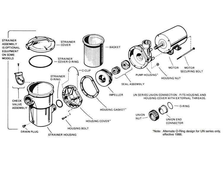 intex pool pump parts diagram