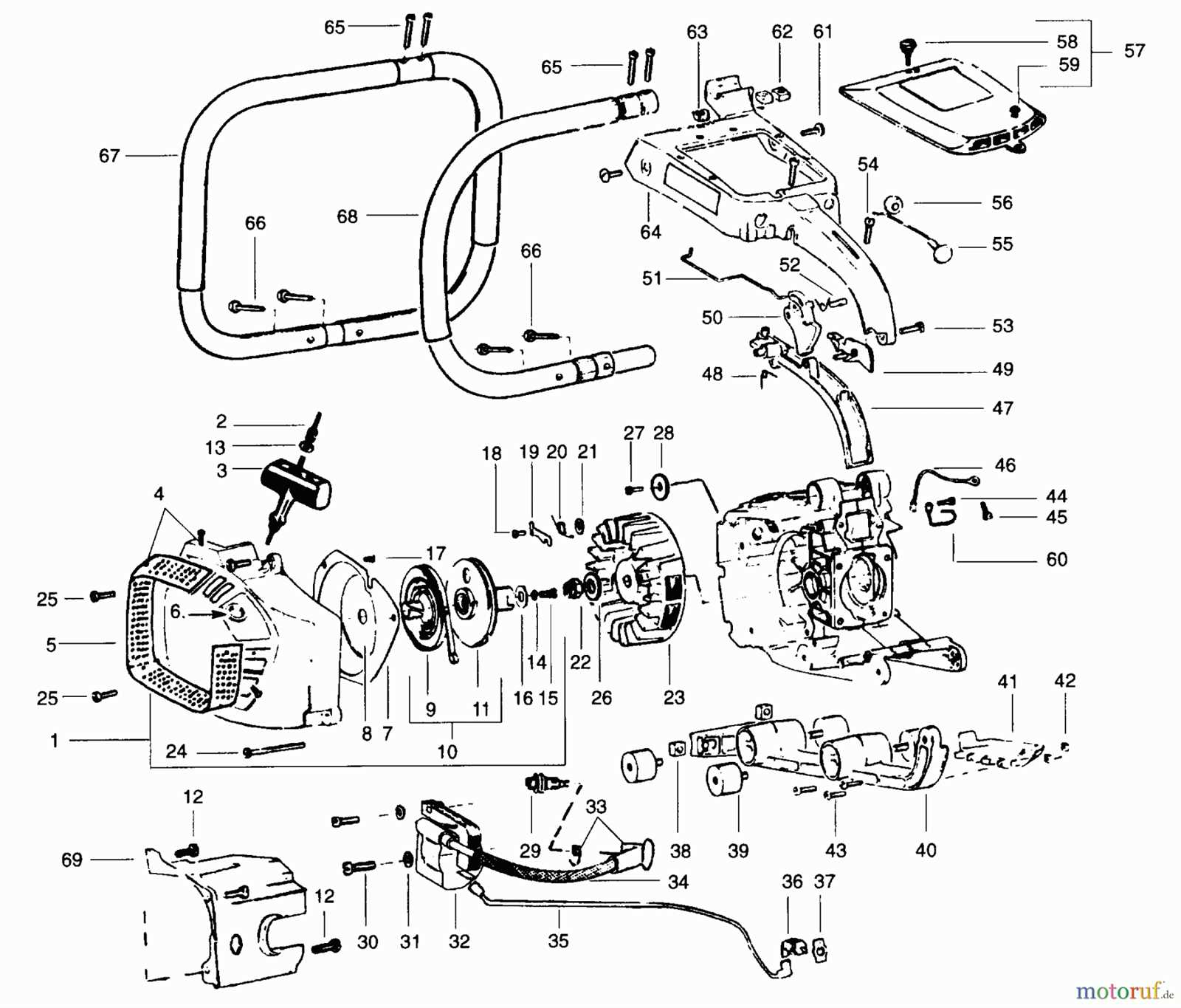 poulan chainsaw parts diagram