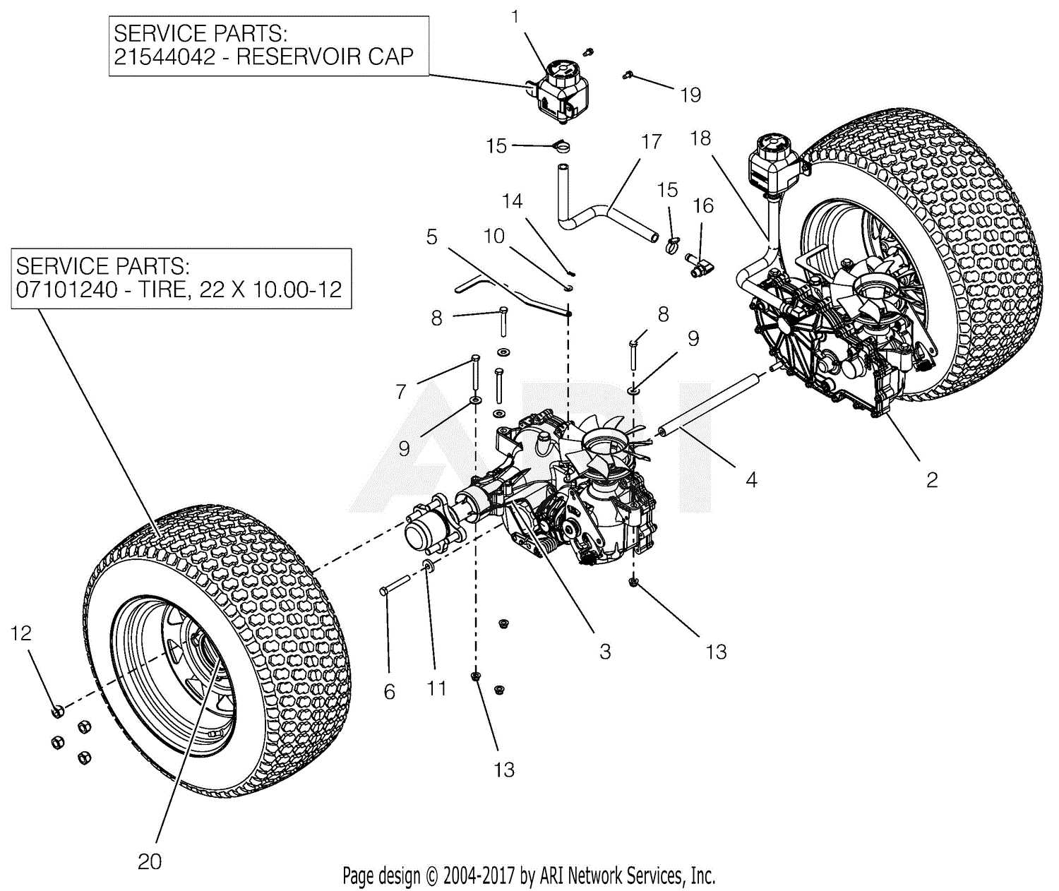 car tire parts diagram