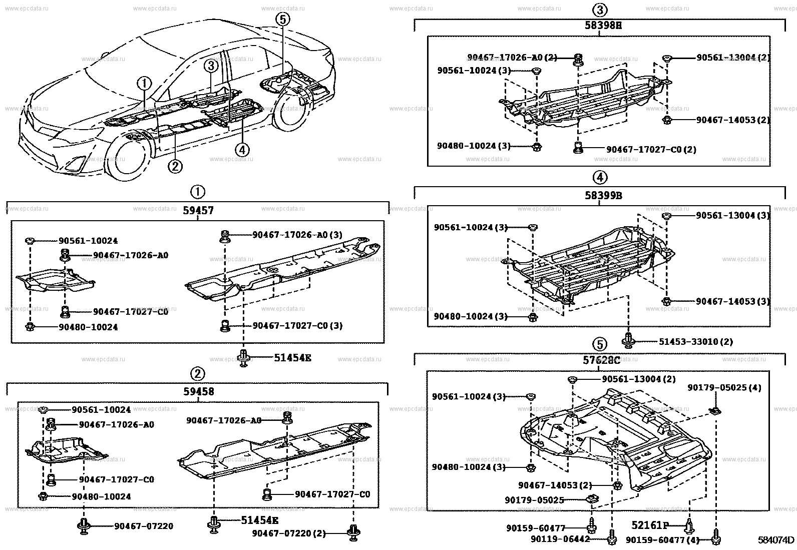 toyota camry body parts diagram