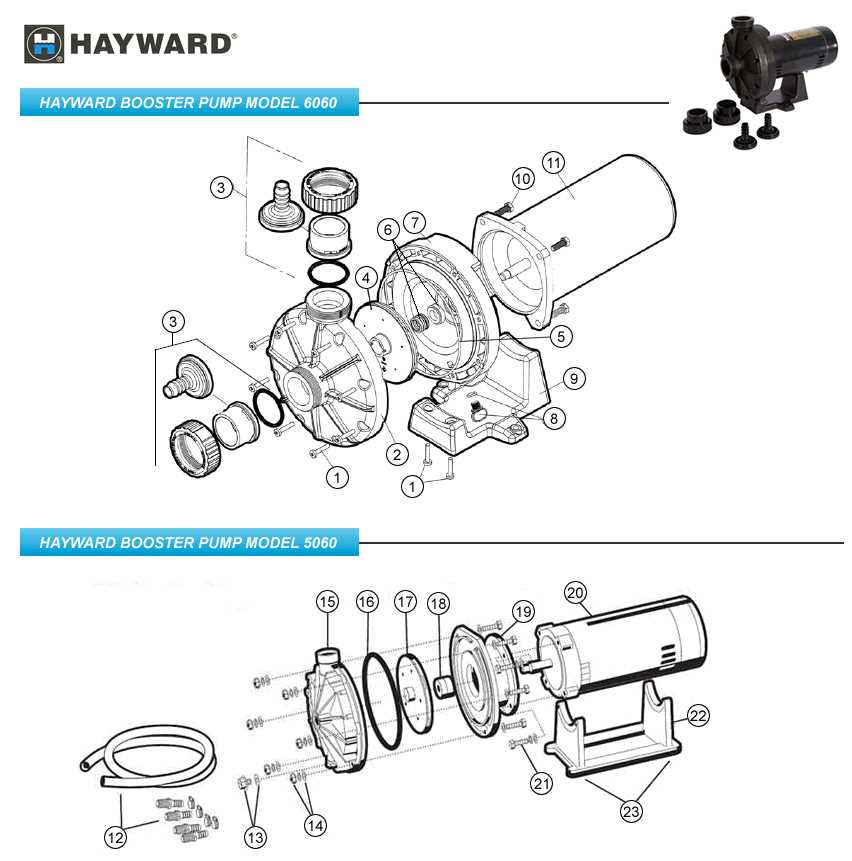 hayward pump parts diagram